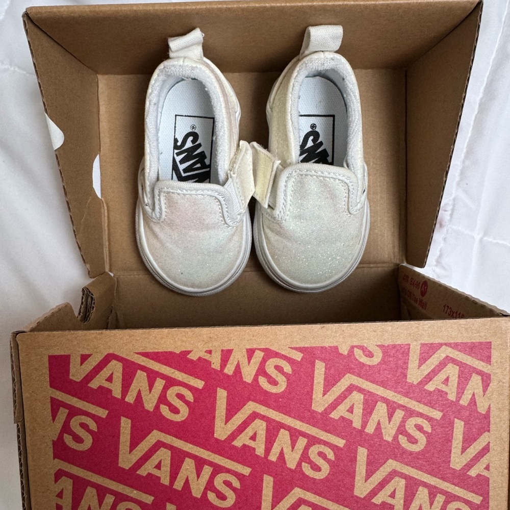 Vans Kids Glitter Slip-On Shoes - Toddler 2